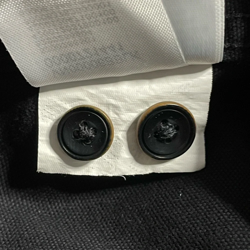 Vans Black Embroidered Utility Jacket XS Floral Button Front Size X-Small - Picture 12 of 12